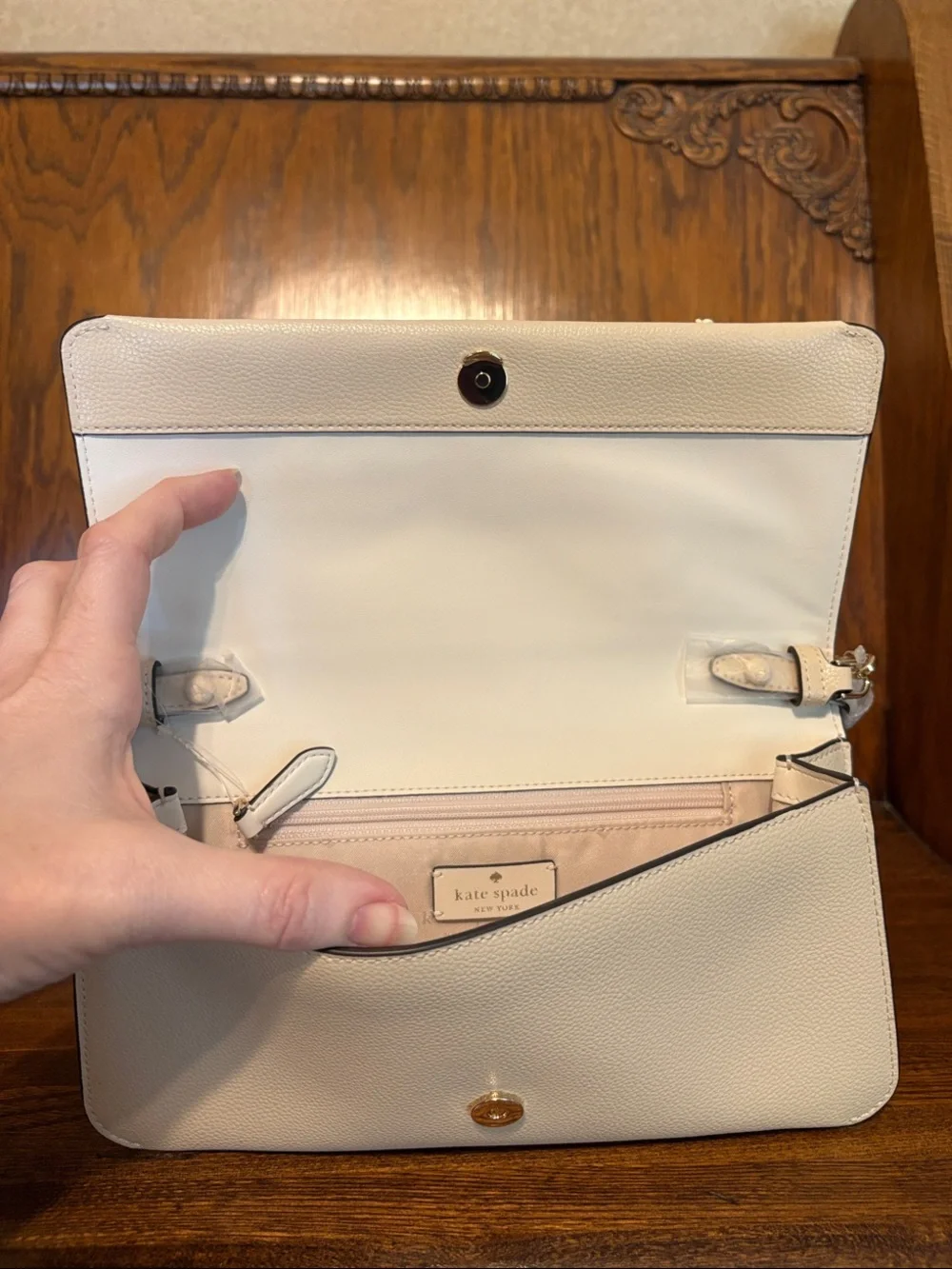 NWT-Kate Spade-SET-Ivy Floral Crossbody & Keyring Card Holder-Milk Glass-$558 - Picture 7 of 15